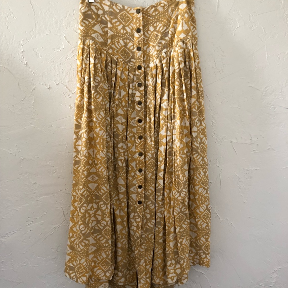 Free people boho maxi skirt